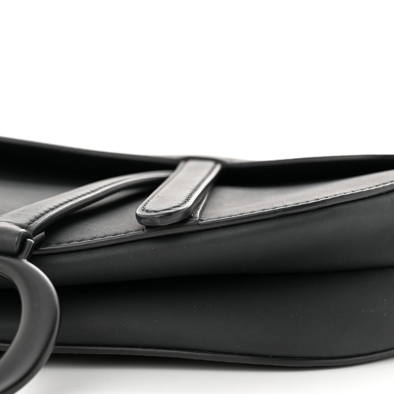 Christian Dior Ultra Matte Calfskin Saddle Bag Black 10 of 12