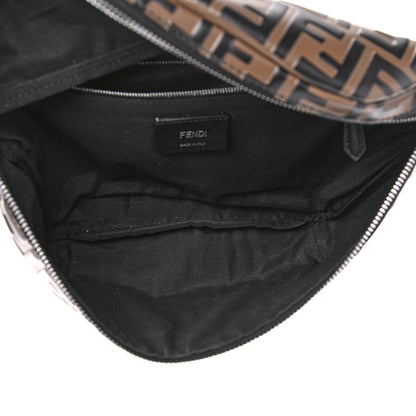 Fendi Vitello Century Bi-Color FF 1974 Embossed Belt Bag Maya Black 5 of 10