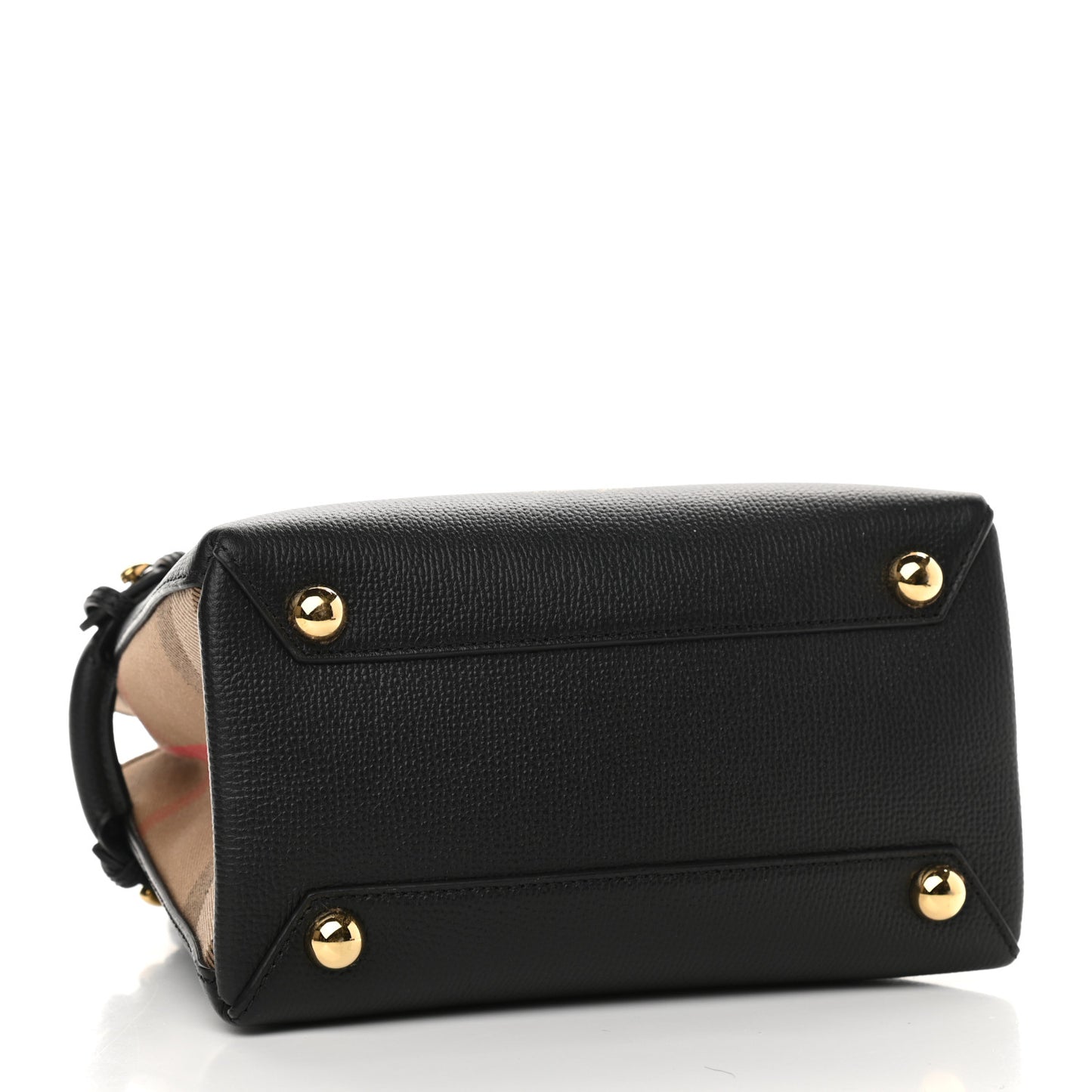 Derby Calfskin House Check Baby Banner Tote Black