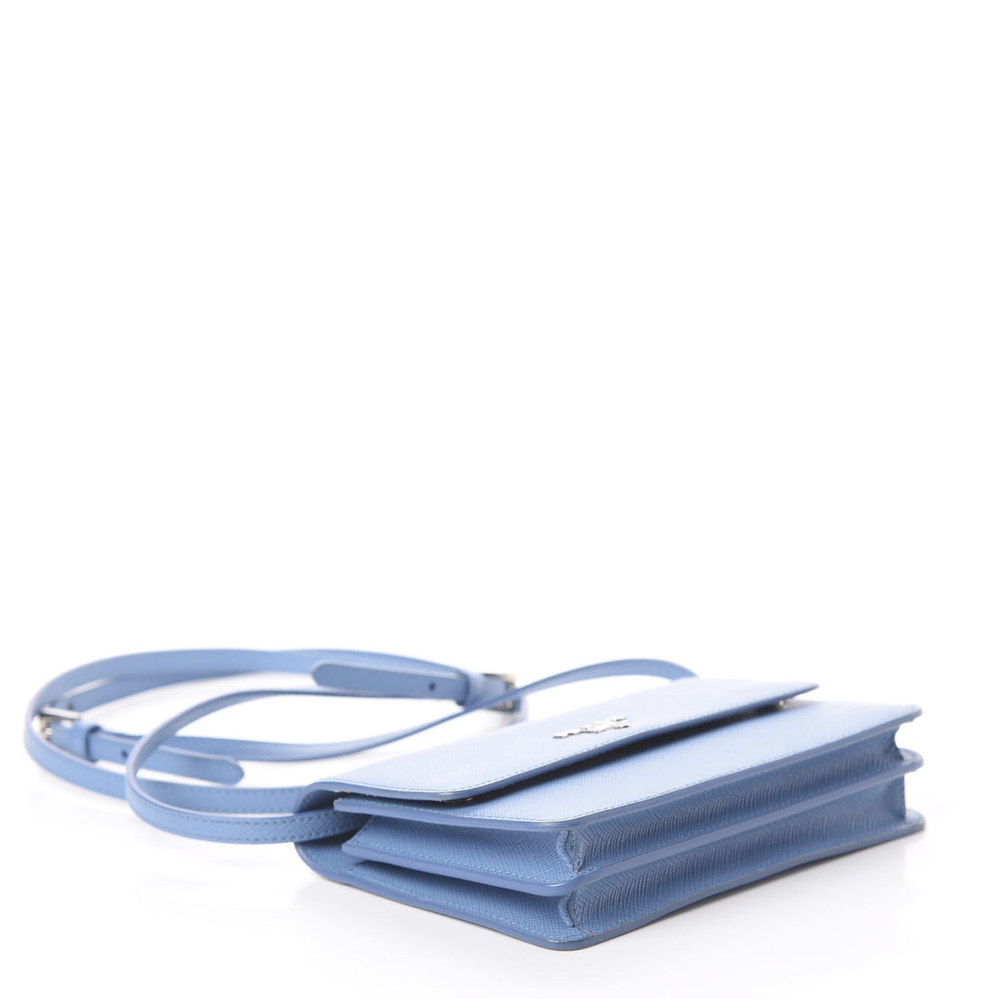 Saffiano Metal Flap Wallet With Strap Astrale