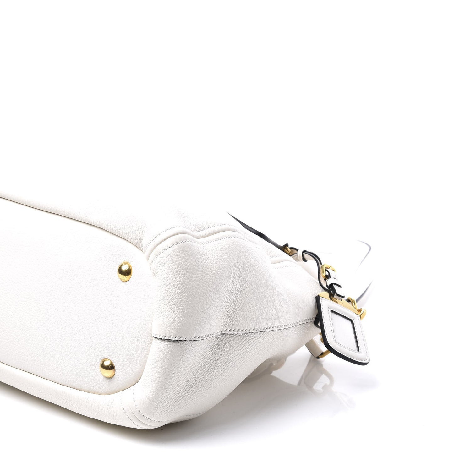 Vitello Phenix Shopping Tote Bianco