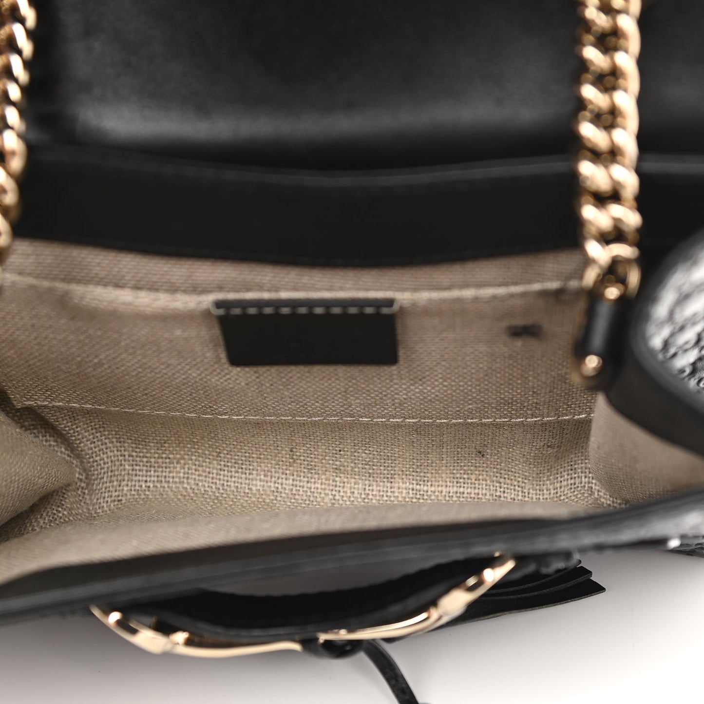 Microguccissima Mini Emily Shoulder Bag Black