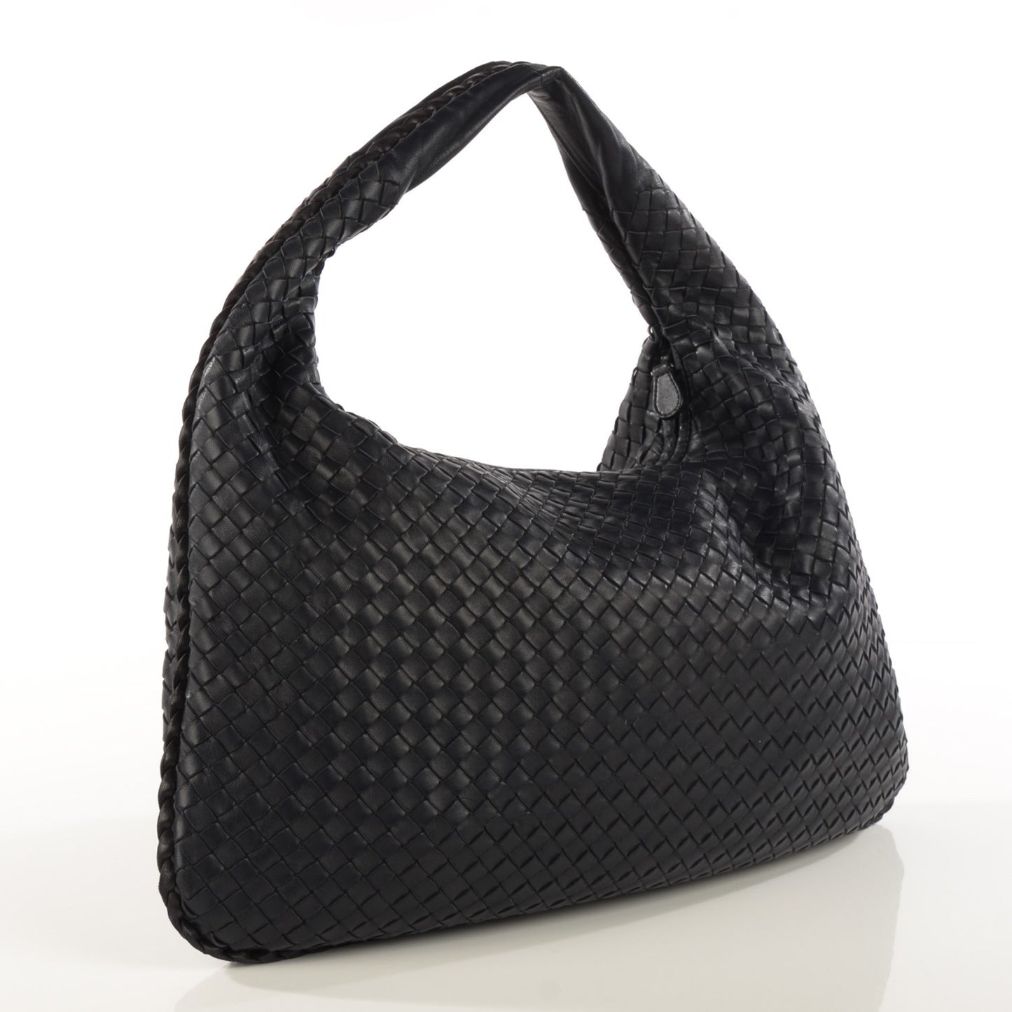 Nappa Intrecciato Large Veneta Hobo Tourmaline