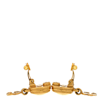 Chanel CC Drop Clip On Earrings Gold 3 of 5