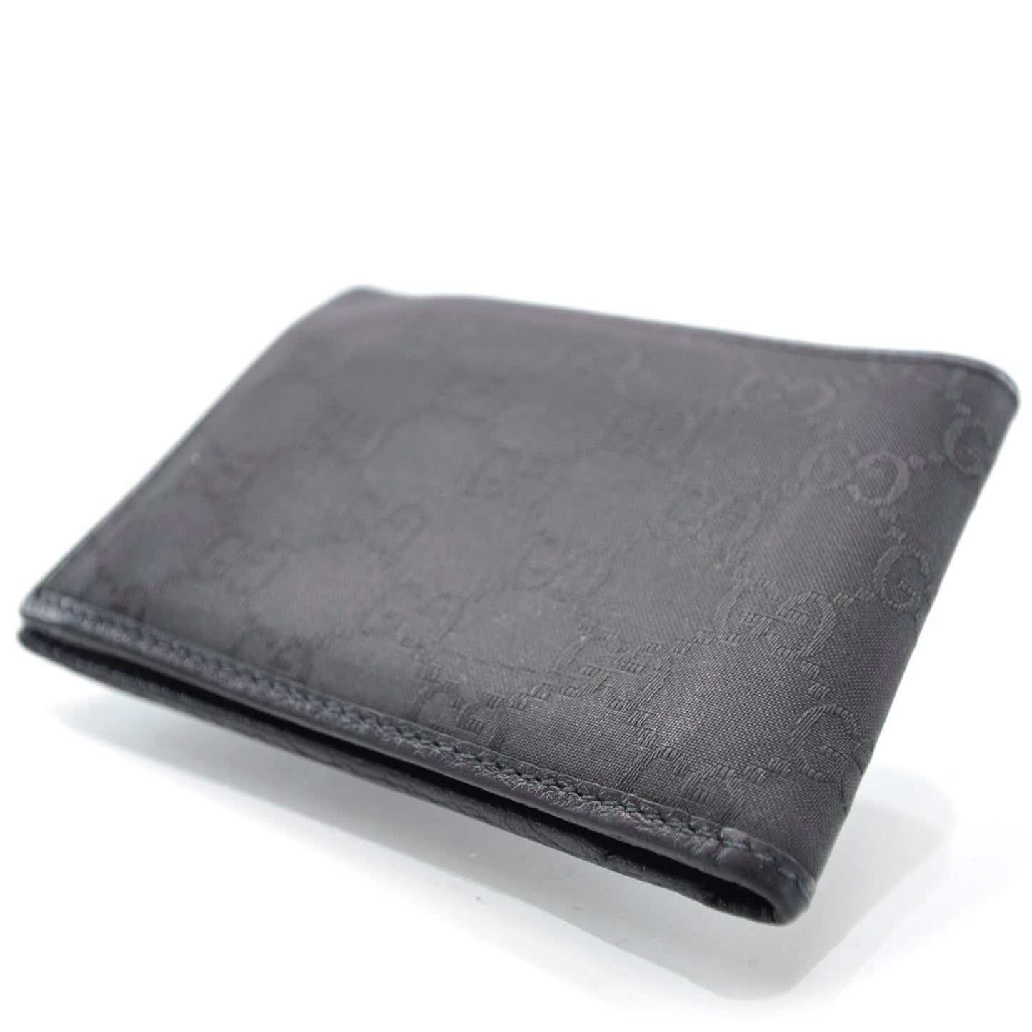 Nylon Monogram Mens Bi-Fold Wallet Black