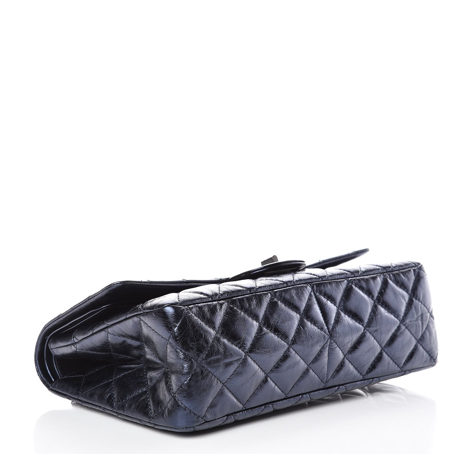 Chanel Metallic Aged Calfskin Quilted 2.55 Reissue 227 Flap Blue 4 of 14