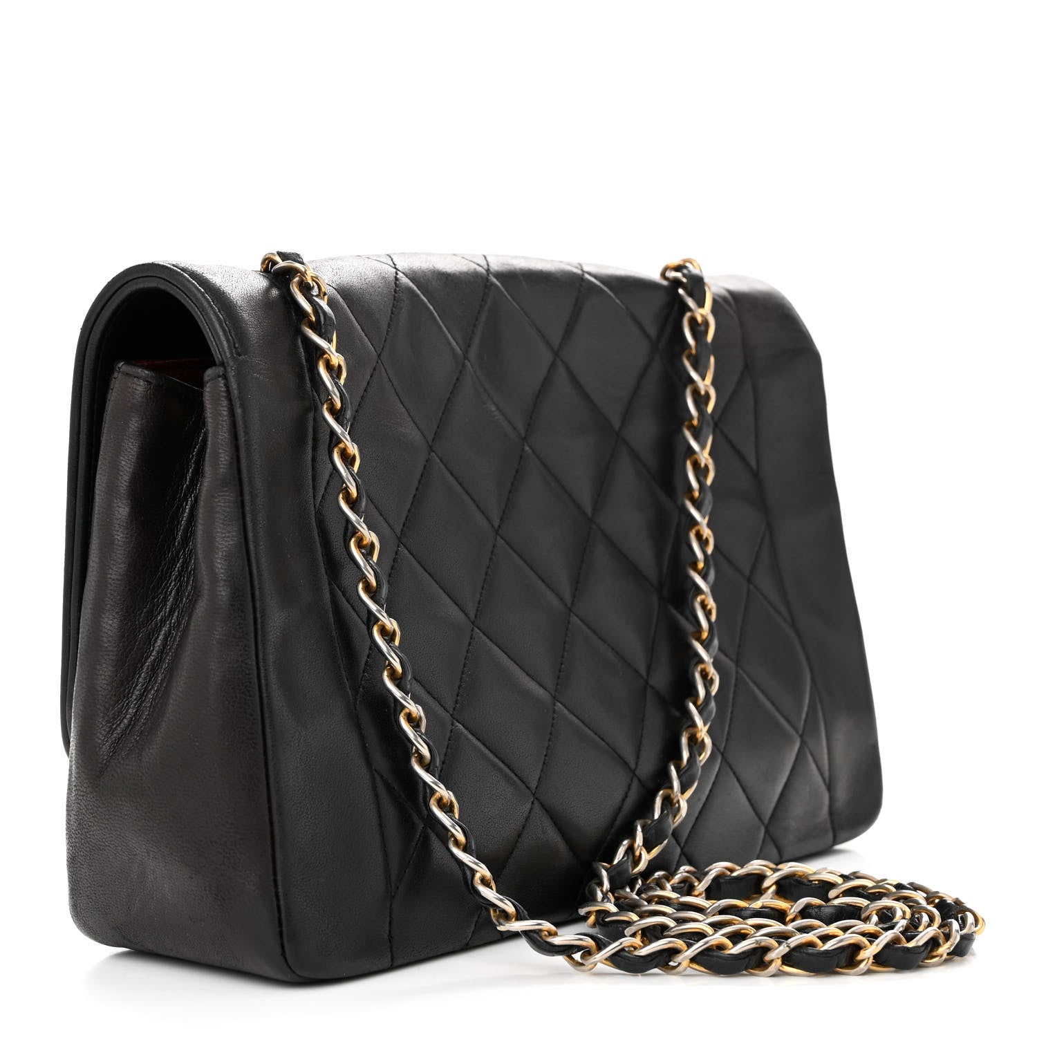 Chanel Lambskin Quilted Medium Single Flap Black 3 of 12