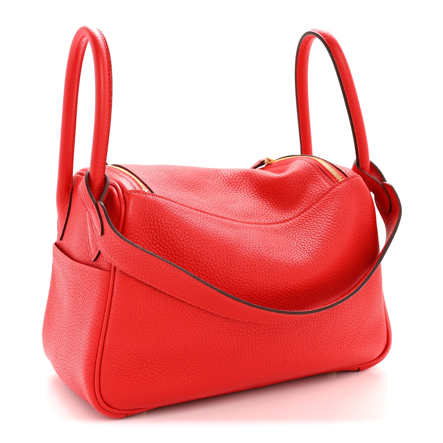 Hermes Taurillon Clemence Lindy 26 Rouge De Coeur 3 of 13
