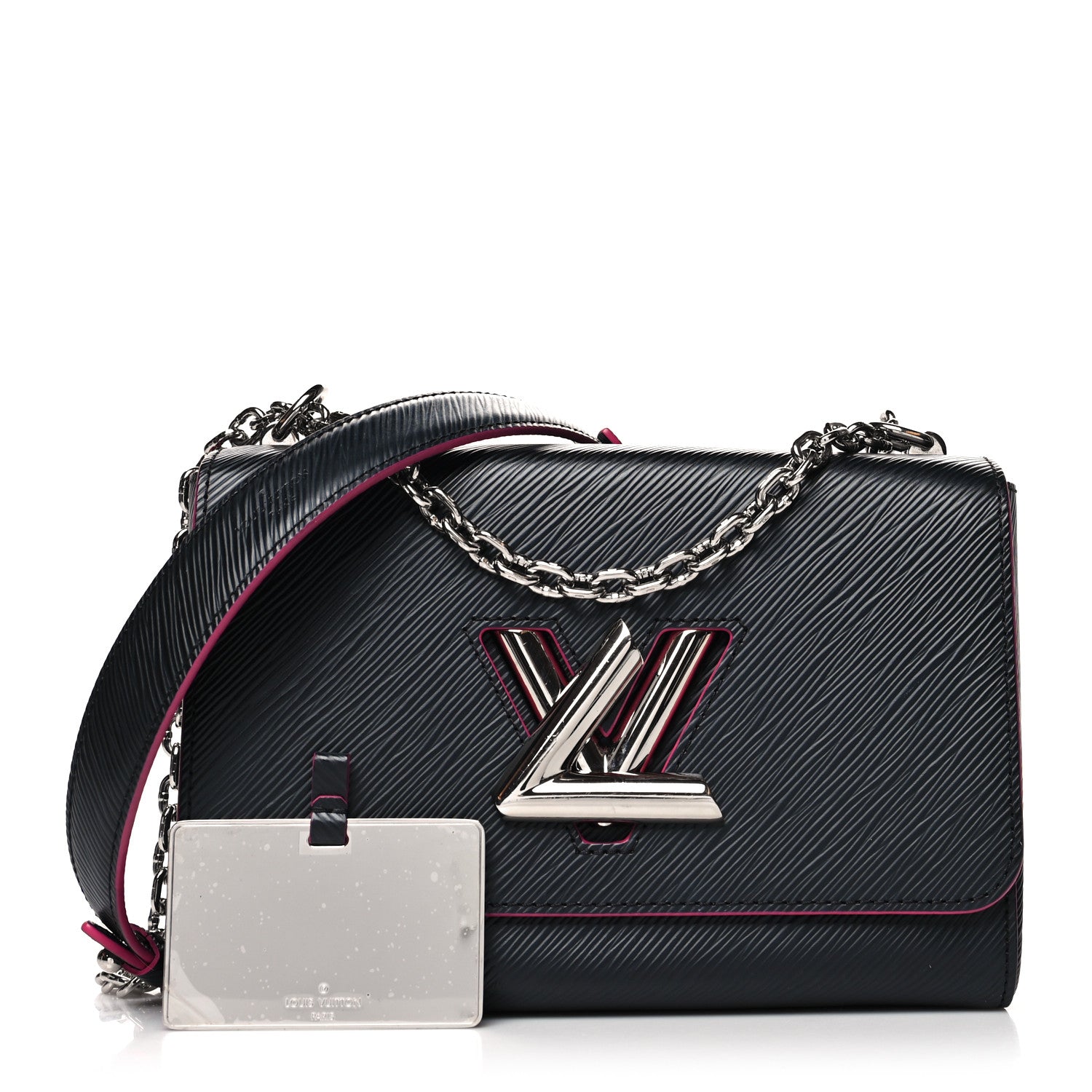 Louis Vuitton Epi Twist Shoulder Bag MM Black Pink 1232843