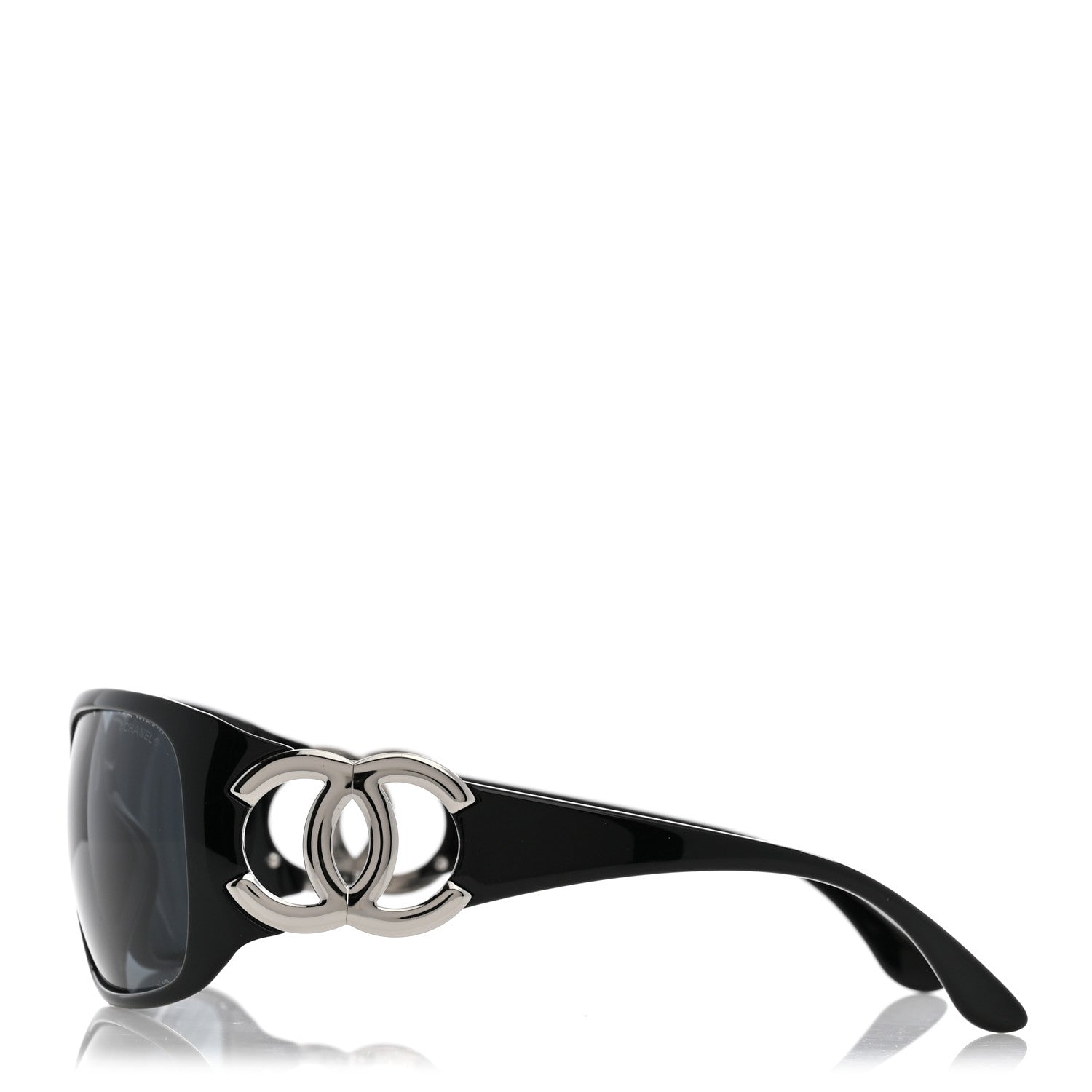 Chanel Acetate CC Sunglasses 6014 Black 3 of 9