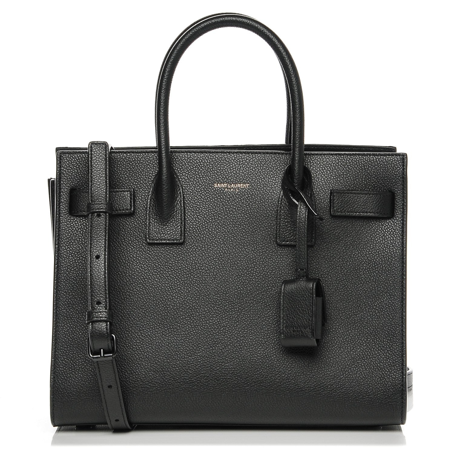 Saint Laurent Grained Calfskin Baby Sac De Jour Black 1 of 8