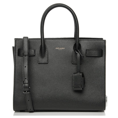 Saint Laurent Grained Calfskin Baby Sac De Jour Black 1 of 8