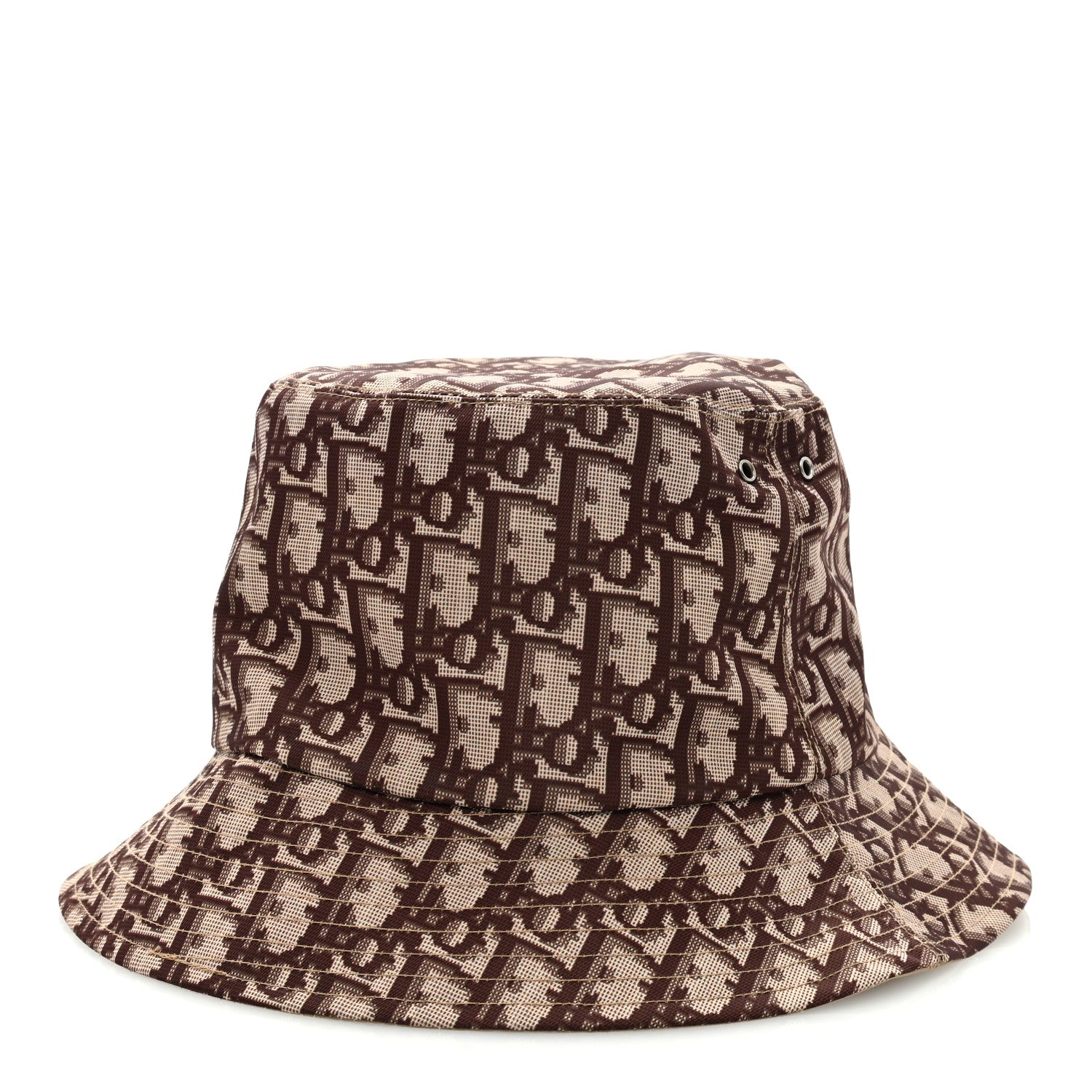 Christian Dior Oblique Reversible Teddy-D Brim Bucket Hat Beige 3 of 6