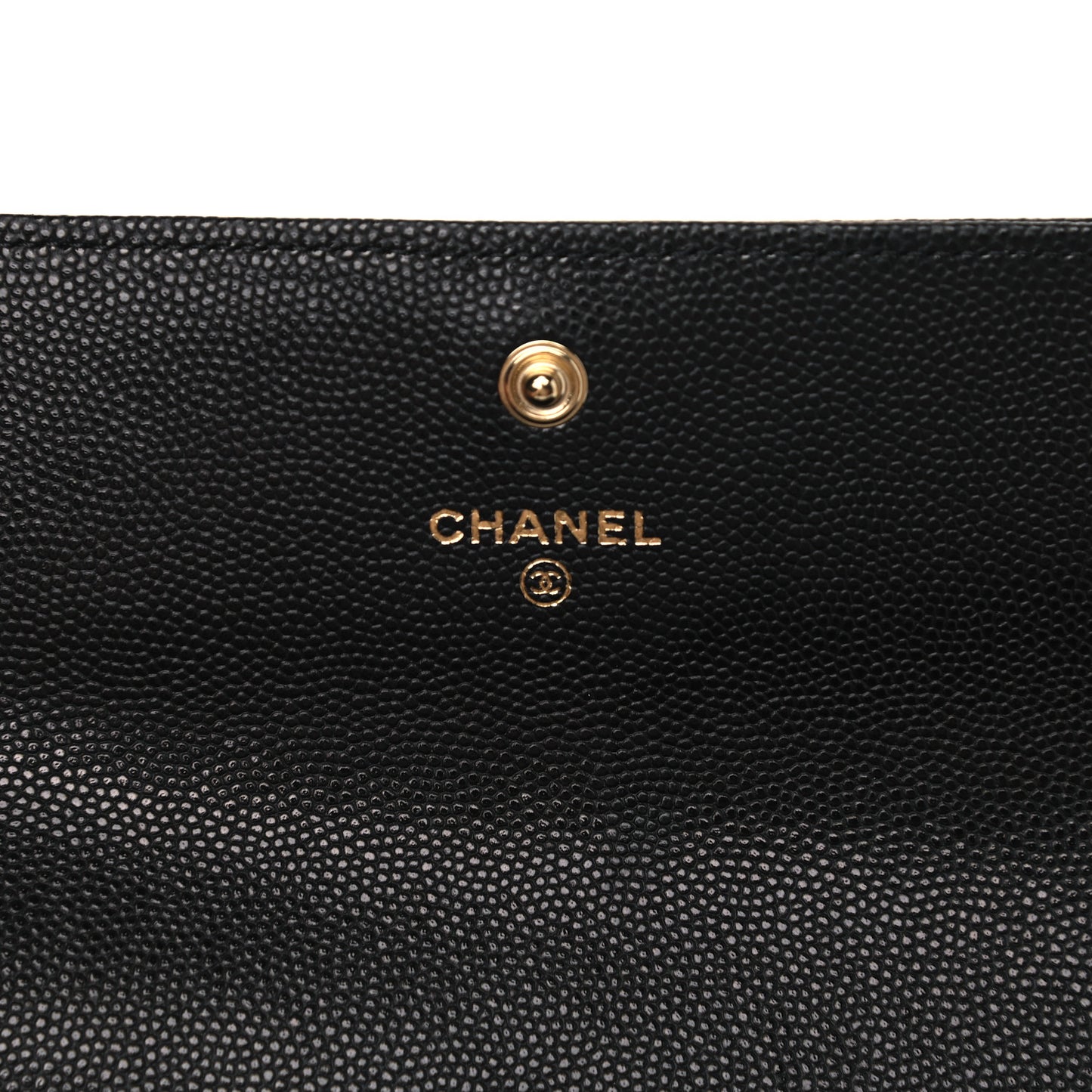 Caviar Quilted Large Boy Gusset Flap Wallet Black