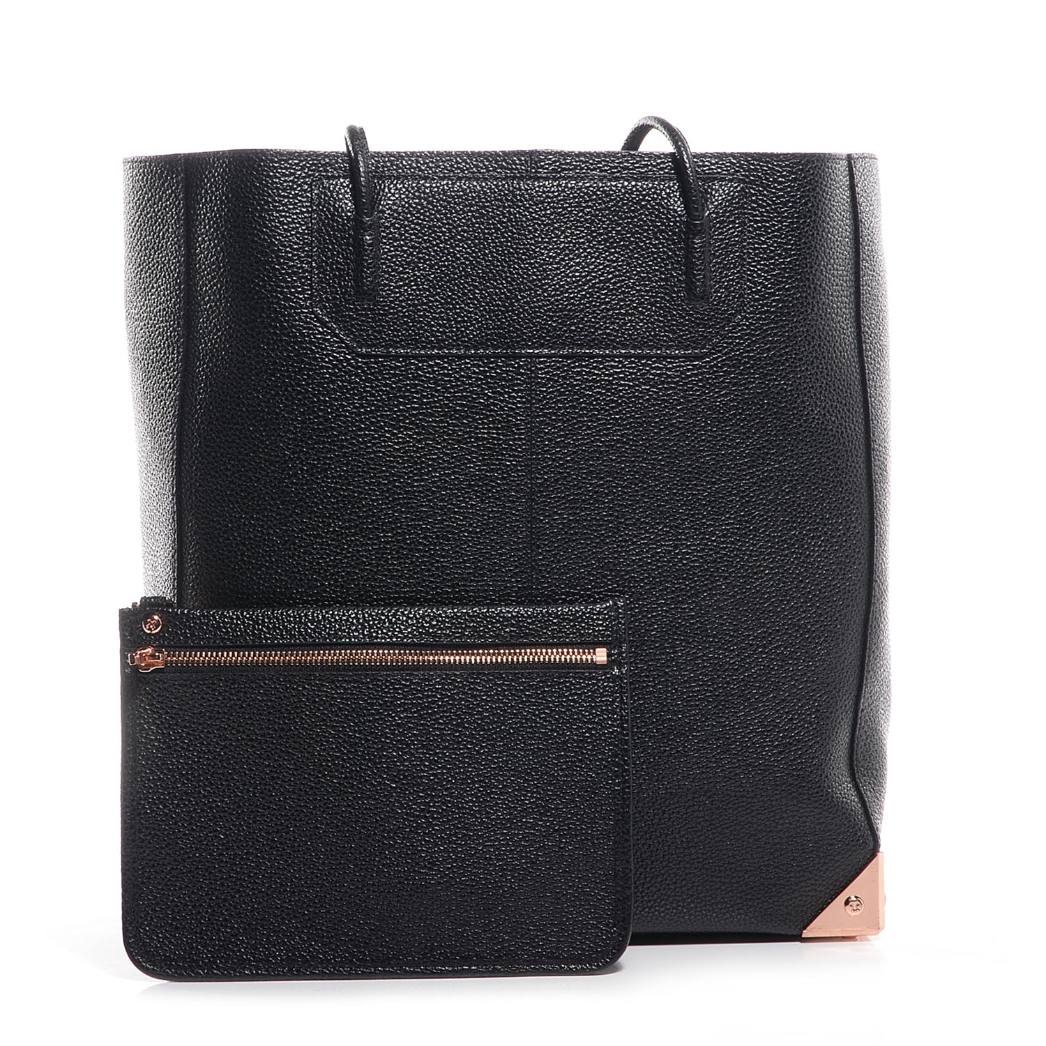Alexander Wang Leather Prisma Skeletal Tote Black with Rose Gold Hardware 4 of 8