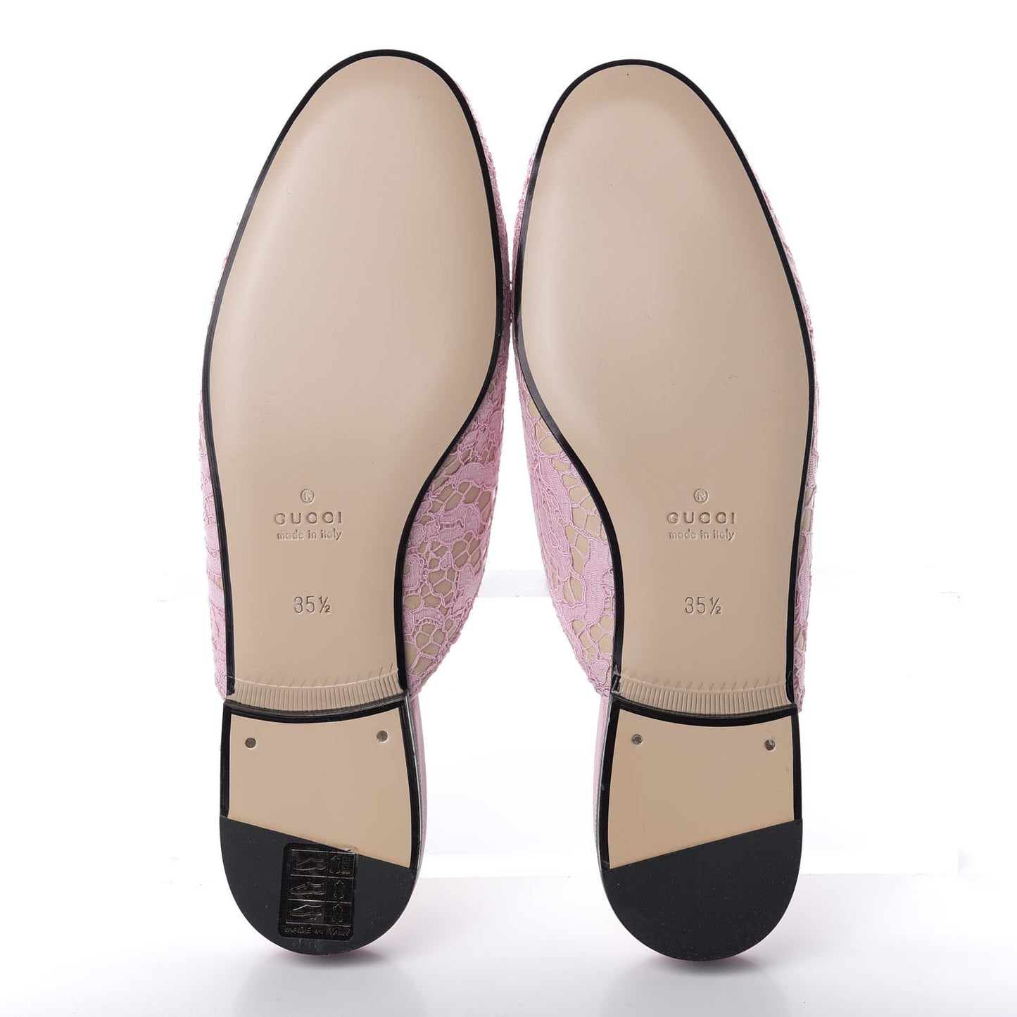 Lace Malaga Kid Womens Princetown Slippers 35.5 Sugar Pink Skin Rose