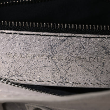 Balenciaga Agneau Marble Hardware Mini City Grey 6 of 11