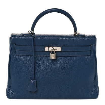 Hermes Togo Kelly Retourne 35 Bleu de Galice 1 of 37