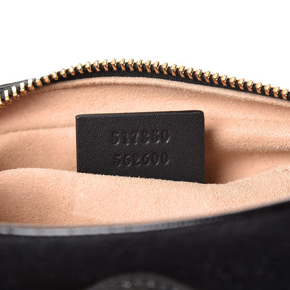 Gucci Suede Patent Web Mini Ophidia Shoulder Bag Black 9 of 10