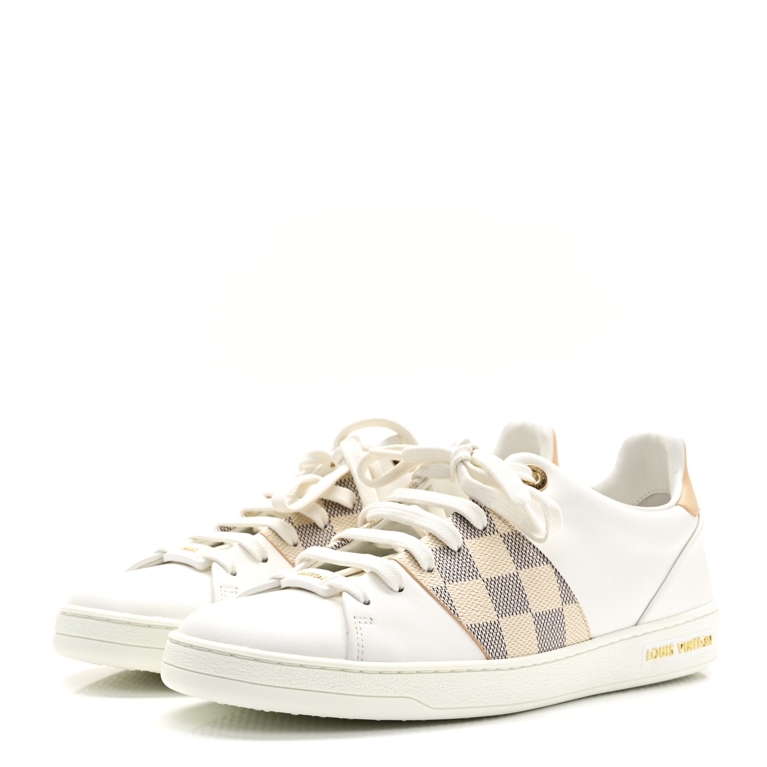 Louis Vuitton Damier Azur Front Row Sneaker 39 White 4 of 10