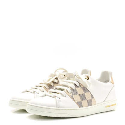 Louis Vuitton Damier Azur Front Row Sneaker 39 White 4 of 10