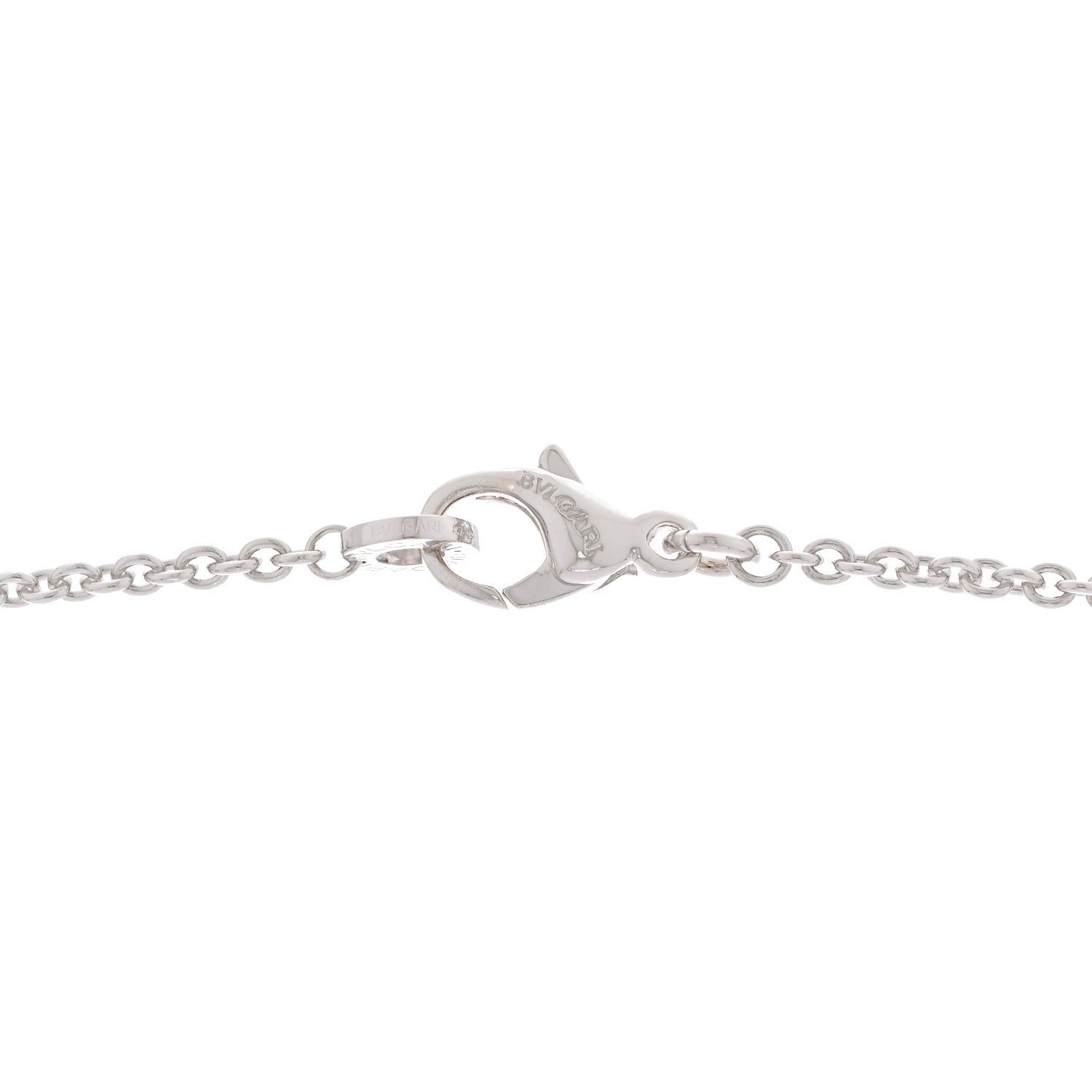 Bulgari 18K White Gold Astrale Cerchi Pendant Necklace 4 of 5