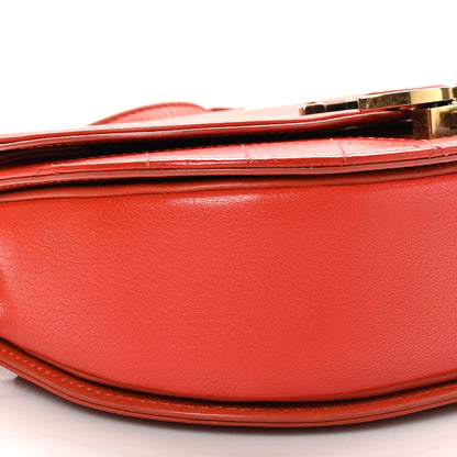 Chanel Shiny Calfskin Goatskin Quilted Small Coco Curve Messenger Flap Red 9 of 10
