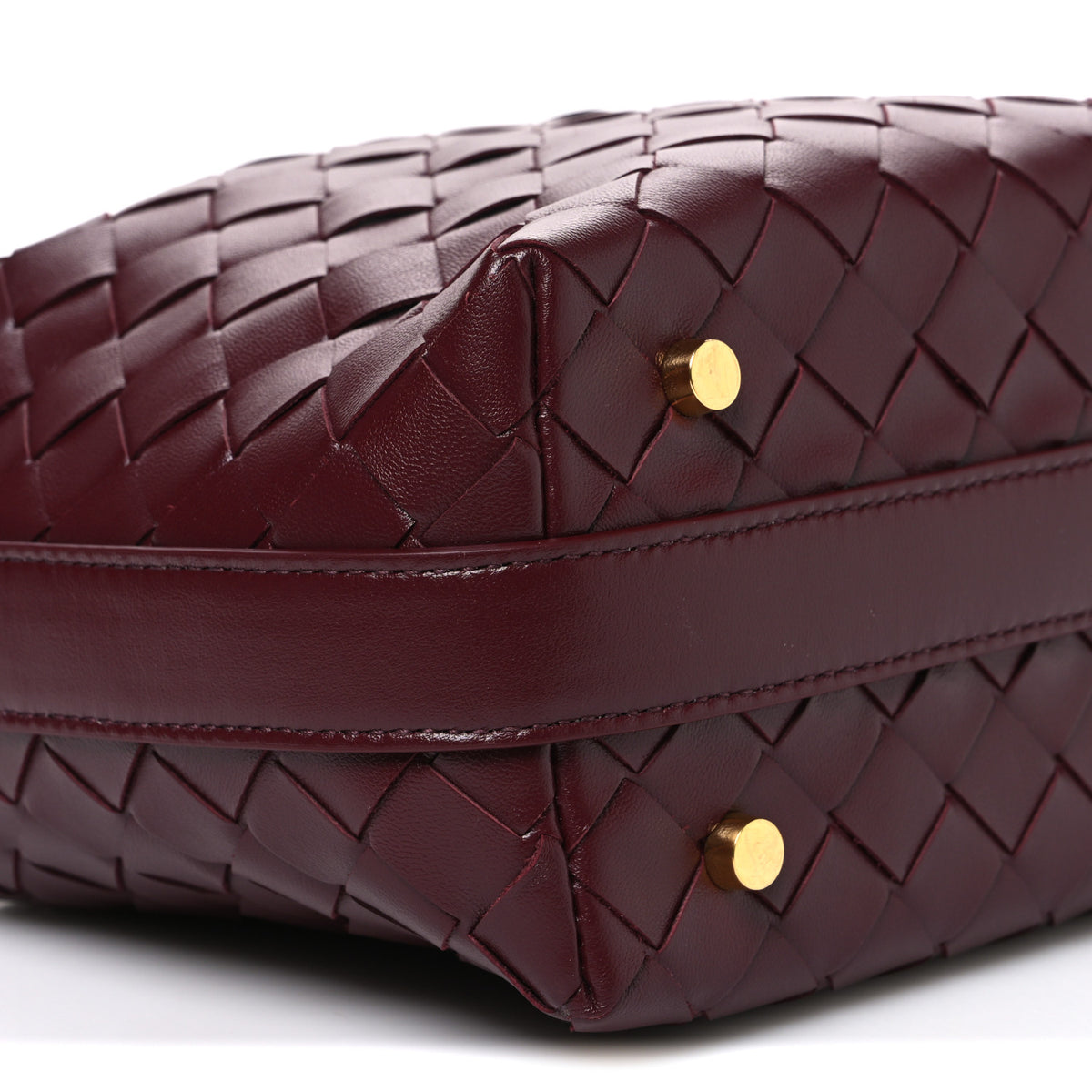 Bottega Veneta Calfskin Nappa Intrecciato Mini Wallace Barolo 9 of 10