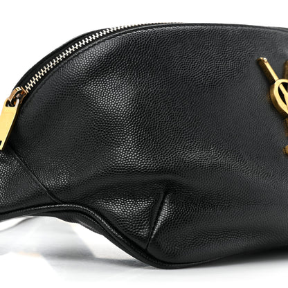 Saint Laurent Grain De Poudre Monogram Belt Bag Black 10 of 15