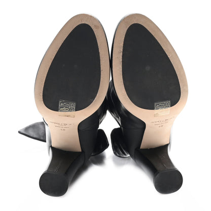 Jimmy Choo Smooth Calfskin Marlene 85 Boots 40 Black 6 of 9