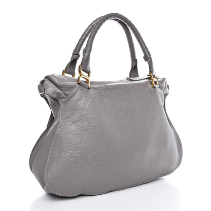 Chloe Calfskin Large Marcie Satchel Cashmere Grey 3 of 7