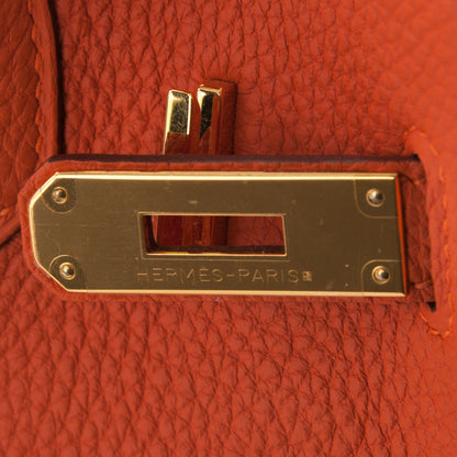 Hermes Togo Birkin 30 Orange 8 of 24