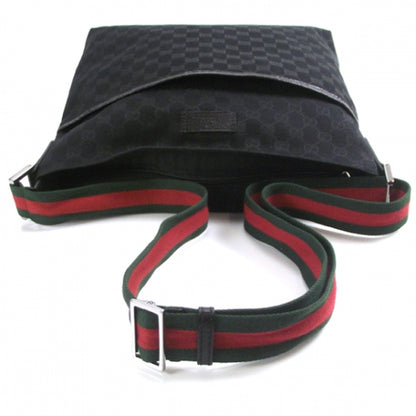 Gucci Monogram Messenger Bag Black 6 of 10