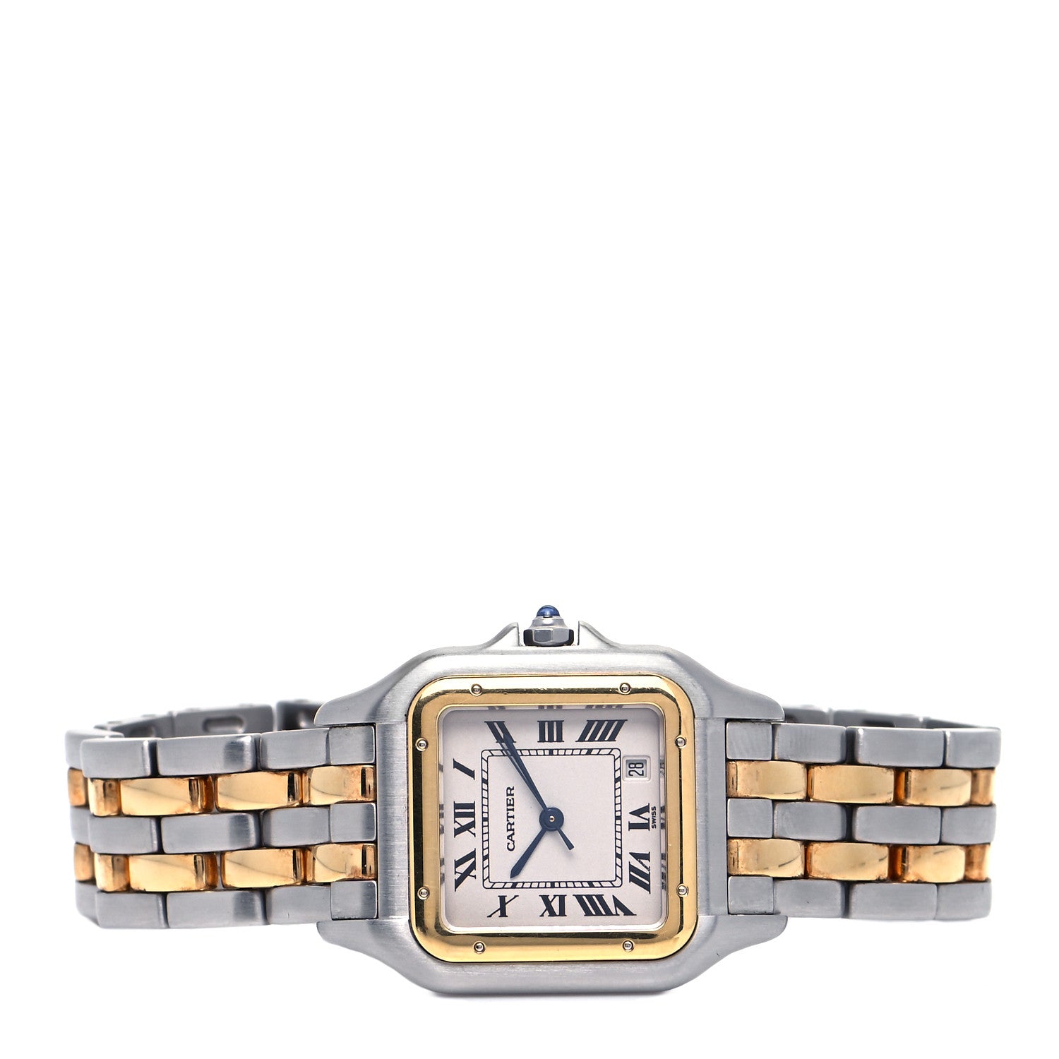 Cartier Stainless Steel 18K Yellow Gold 27mm Panthere Quartz Watch 2 of 4