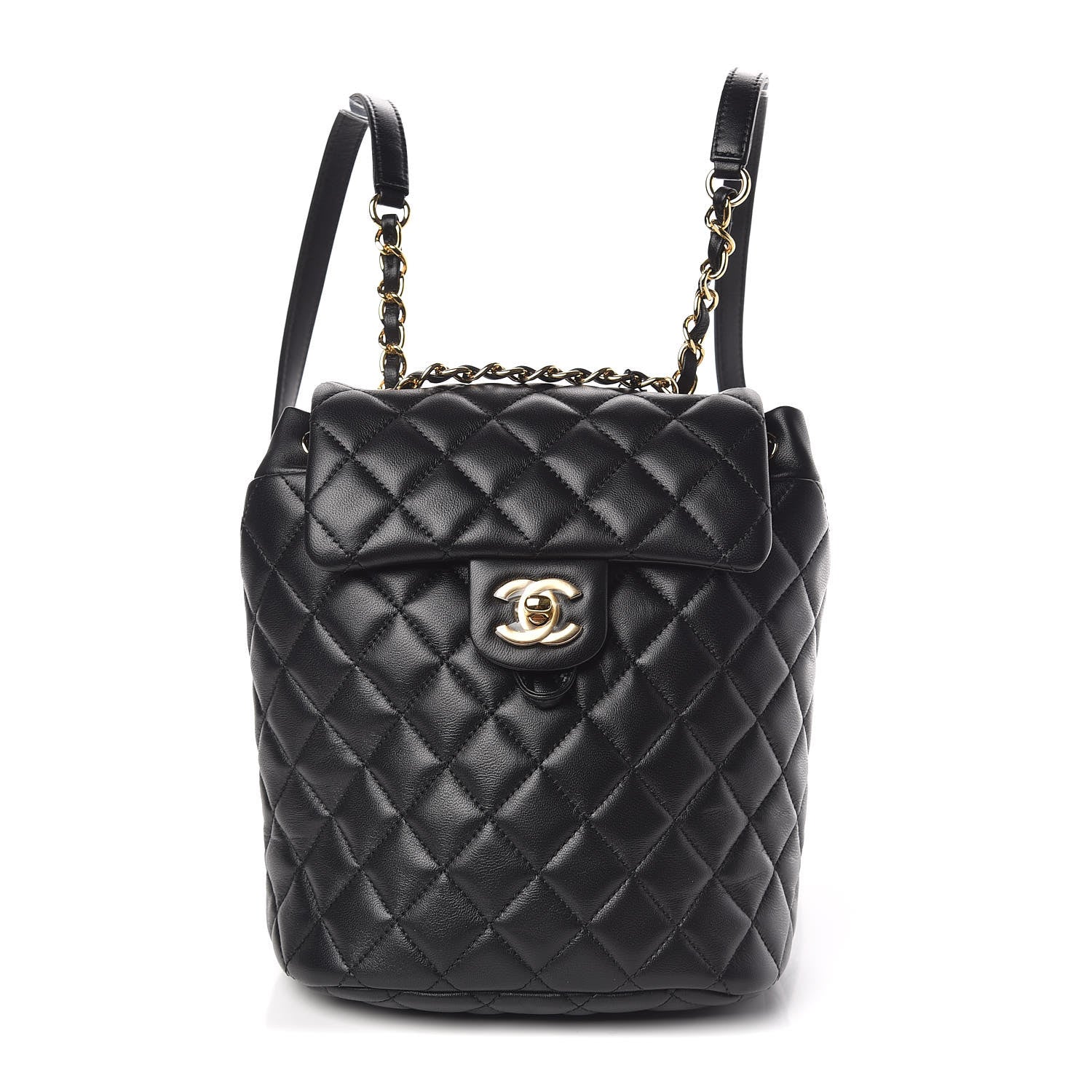 Chanel Lambskin Quilted Mini Urban Spirit Backpack Black 1 of 10