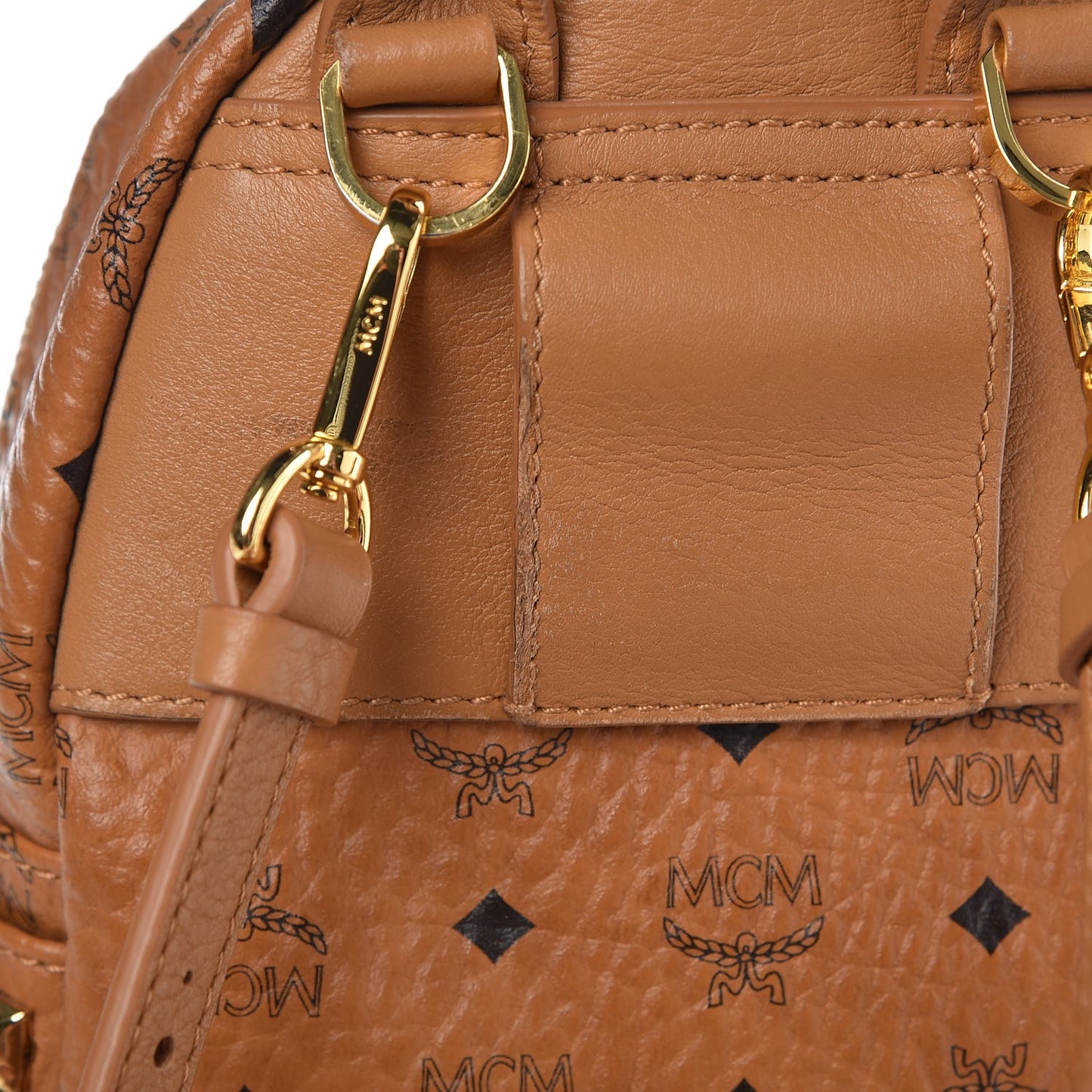 Visetos Side Stud Mini Stark Backpack Cognac