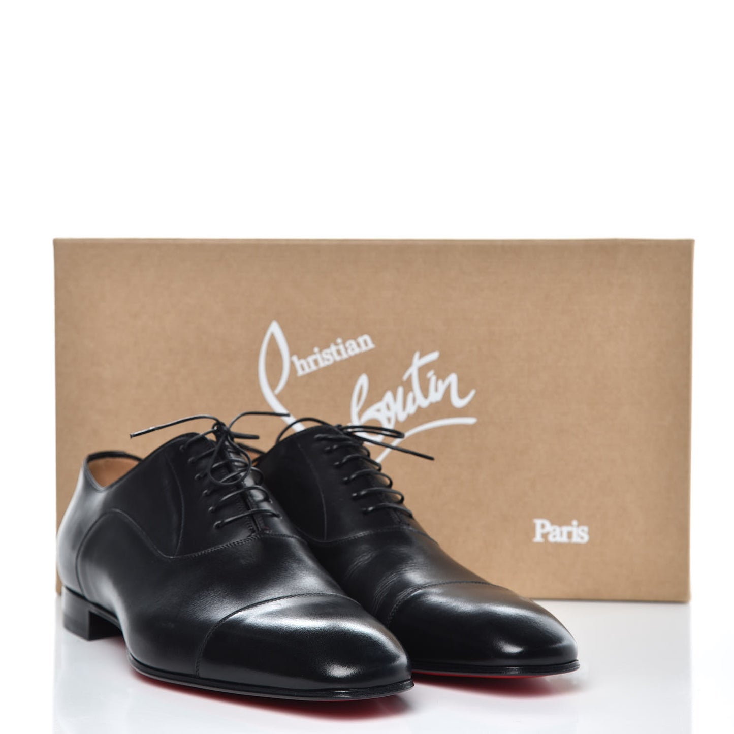 Calfskin Mens Greggo Flat Oxfords 43 Black