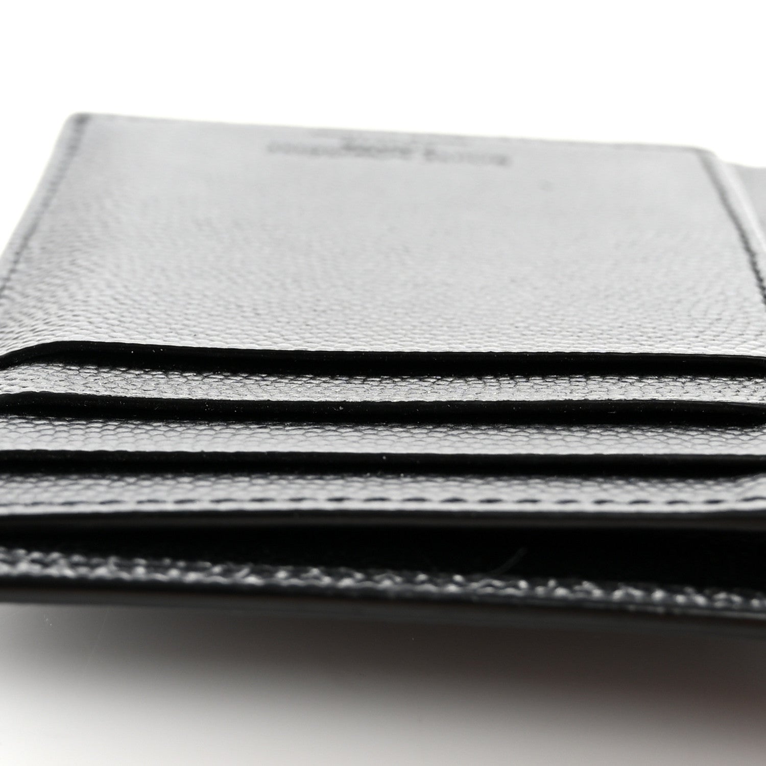 Saint Laurent Grain De Poudre Credit Card Wallet Black 9 of 9