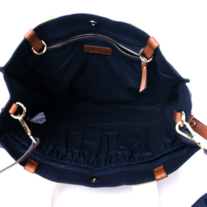 Chloe Canvas Diaper Bag Navy 5 of 10