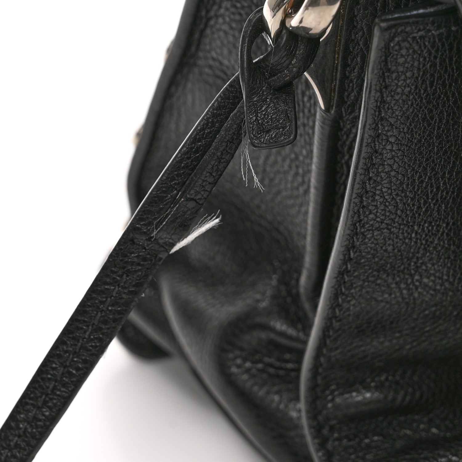 Prada Glace Calfskin Studded Etiquette Flap Black 11 of 11
