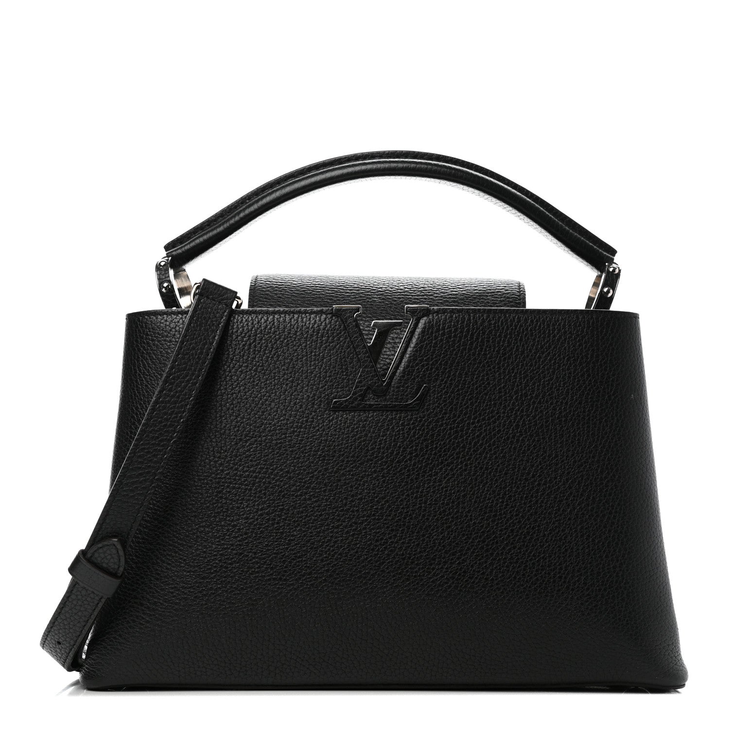 Louis Vuitton Taurillon Capucines PM Black 1 of 4