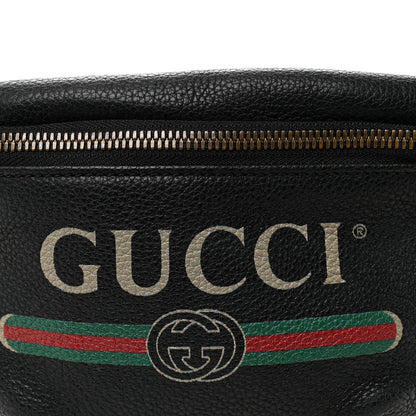 Gucci Grained Calfskin Small Logo Belt Bag Black 8 of 10