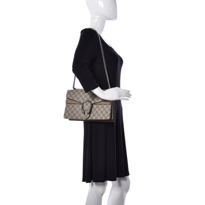 Gucci GG Supreme Monogram Small Dionysus Shoulder Bag Taupe 2 of 10