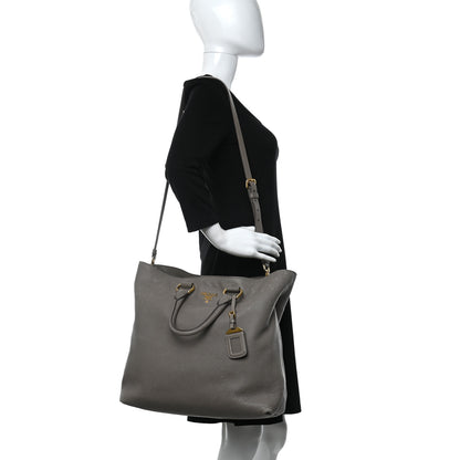 Prada Vitello Daino Tote Argilla 2 of 10