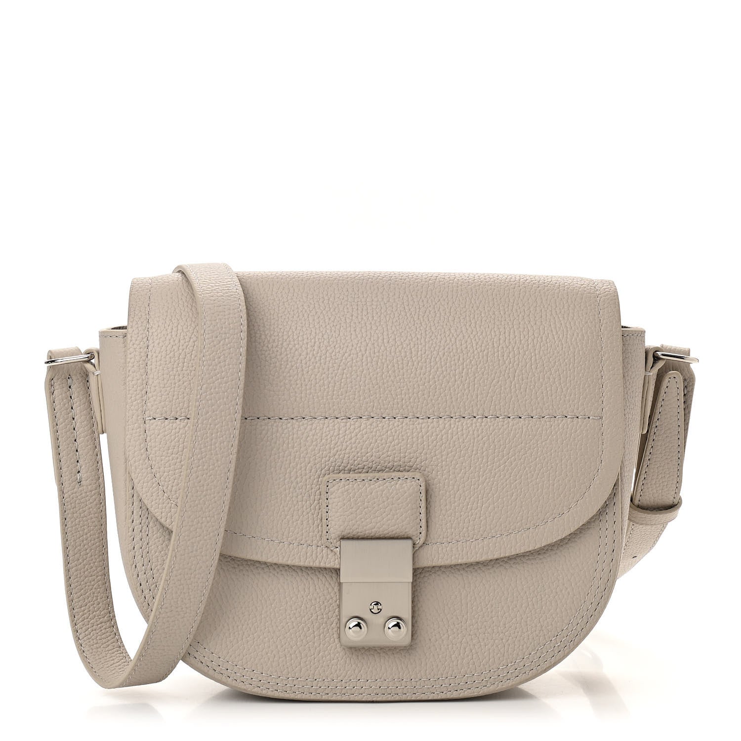3.1 Phillip Lim Calfskin Pashli Saddle Belt Bag Feather 1 of 10