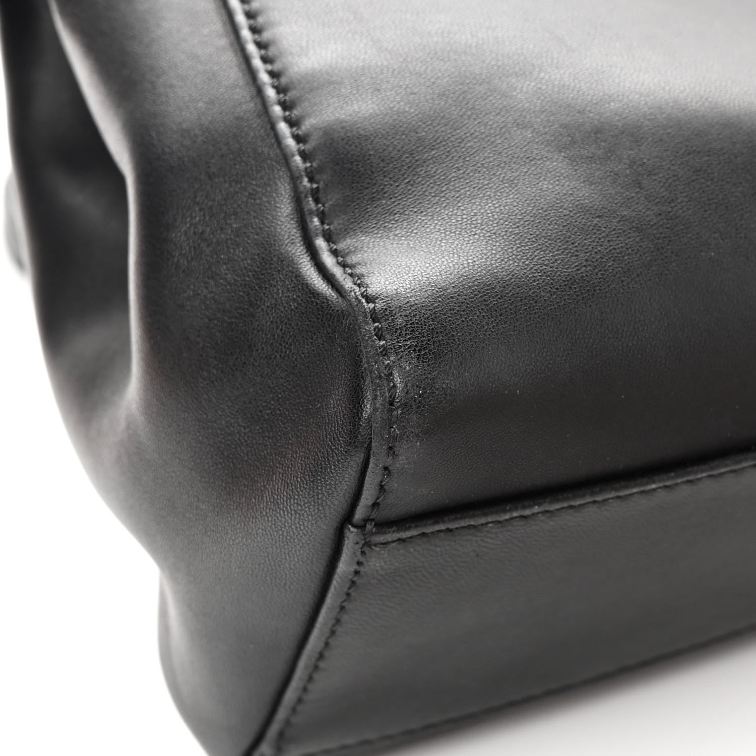 Fendi Nappa Mini Peekaboo Iconic Satchel Black 10 of 18