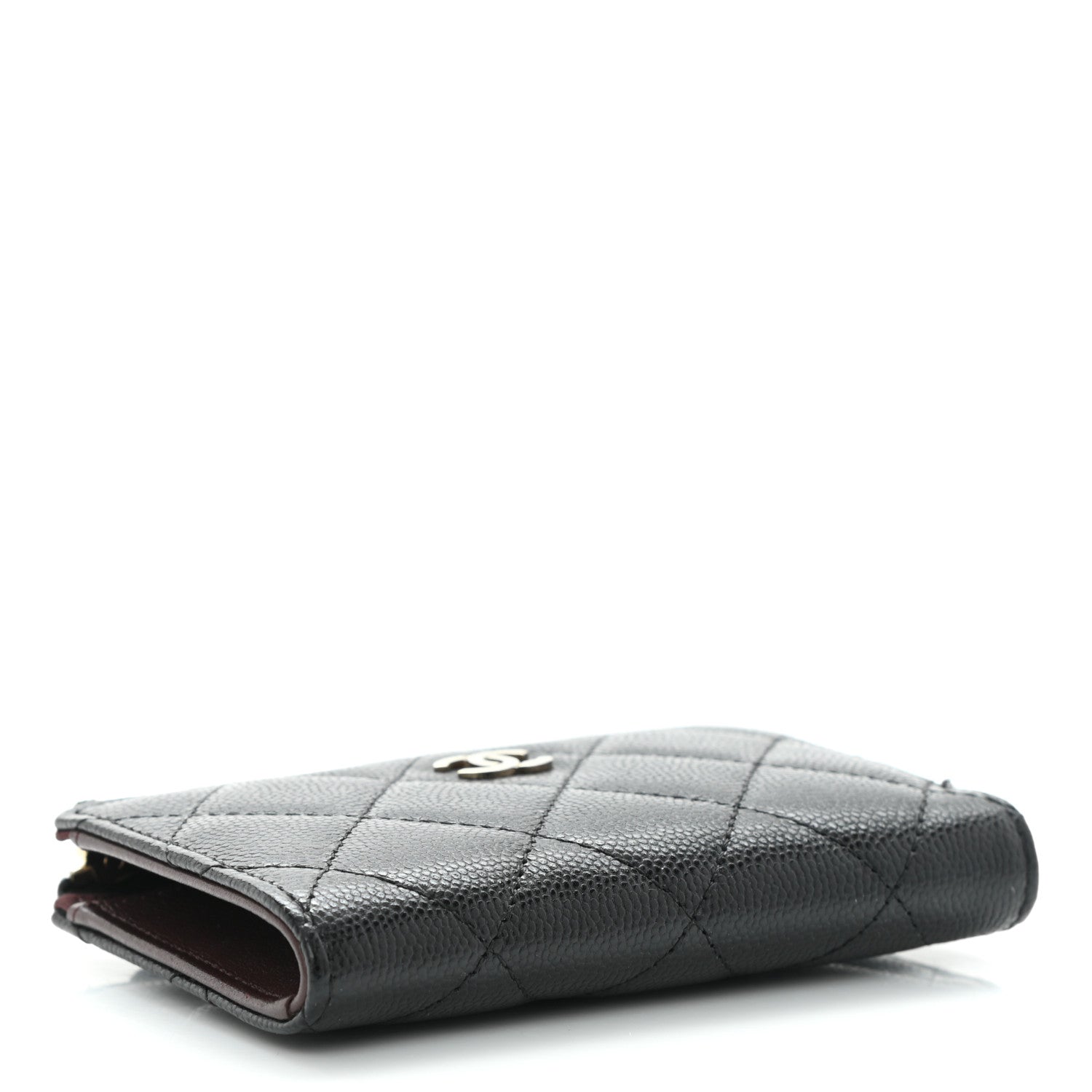 Chanel Caviar Quilted Zipped Key Holder Case Black 3 of 9