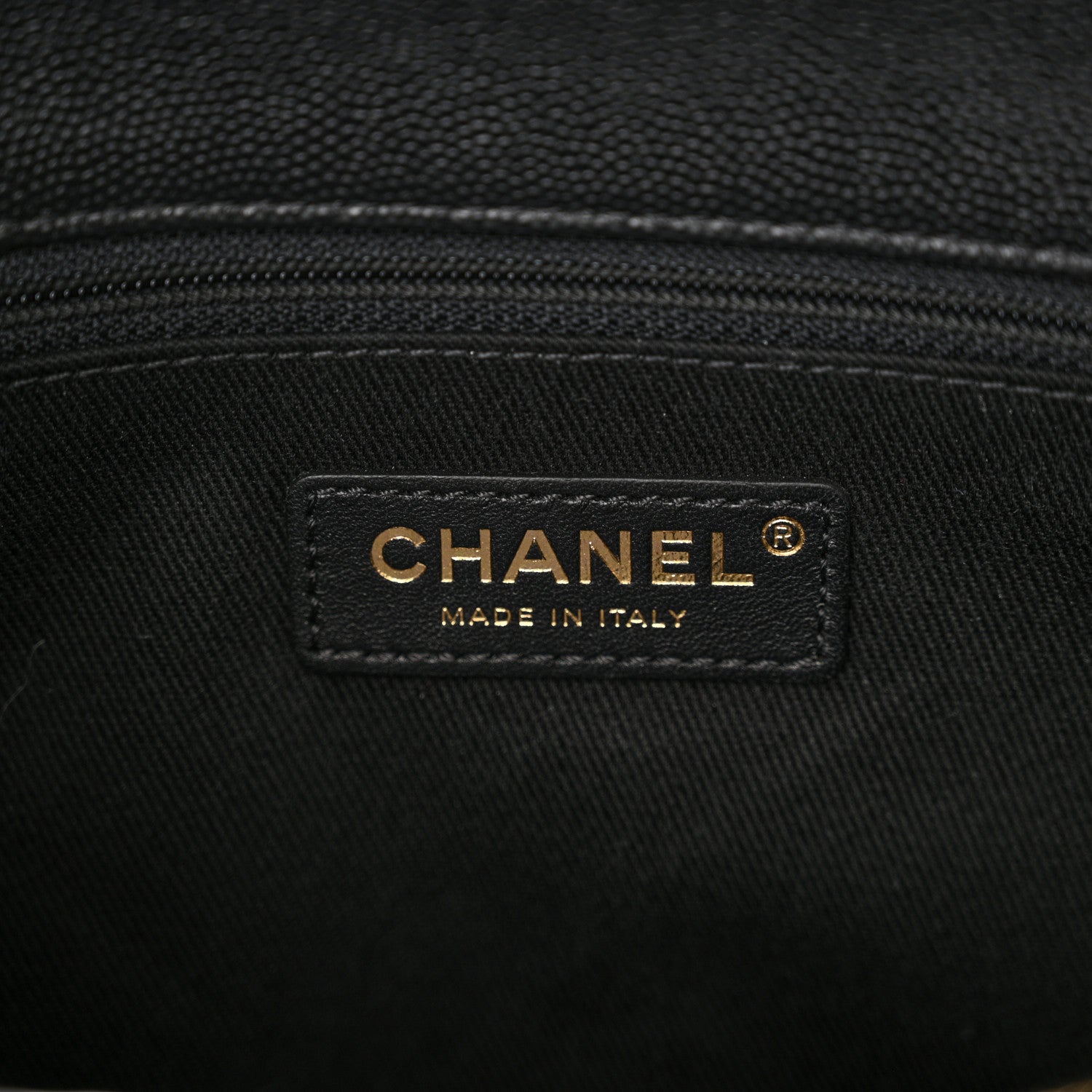 Chanel Caviar Elaphe Quilted Medium Coco Handle Flap Black Burgundy 5 of 9