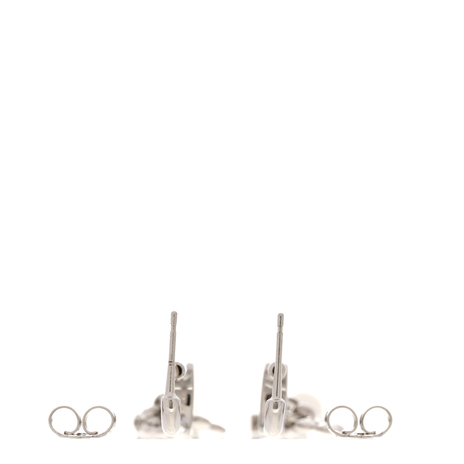 Louis Vuitton Metal Pearl LV Iconic Hook Earrings Palladium 3 of 5