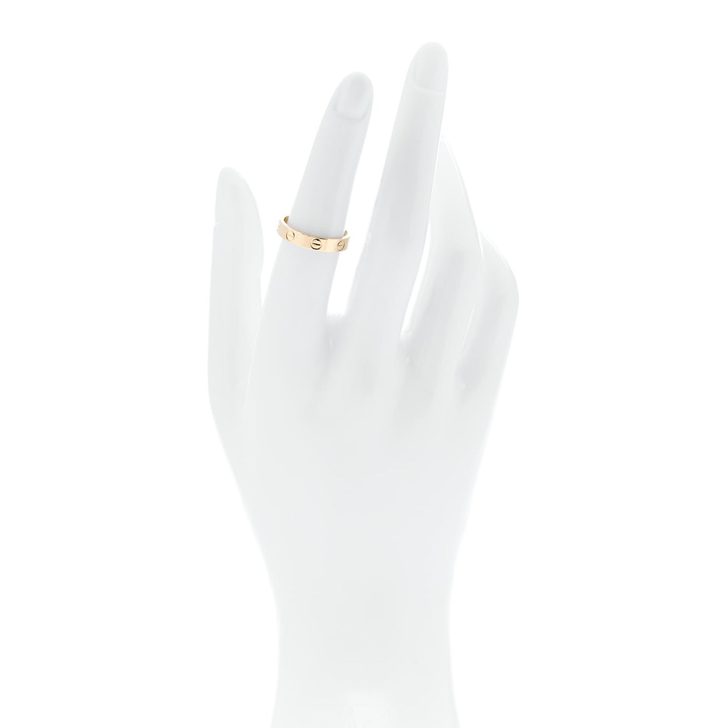 18K Yellow Gold 3.5mm LOVE Wedding Band Ring 52 6